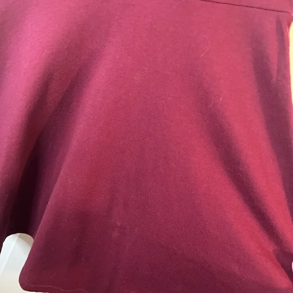 The Childrens Place Uniform Girls Everyday Dress Tshirt Dress Burgundy Red XL 14 - Picture 4 of 7